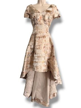 White Tie by Shani Jacquard High-Low Gown Size 2